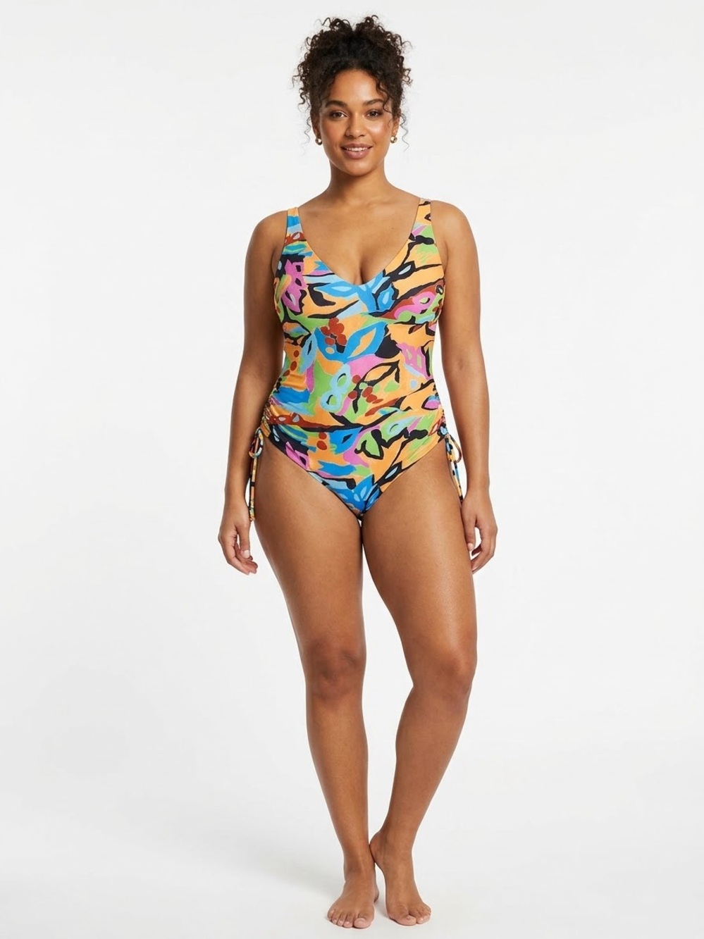 ASOS DESIGN Fuller Bust Lillie scoop One Piece Swimsuit 38DDD